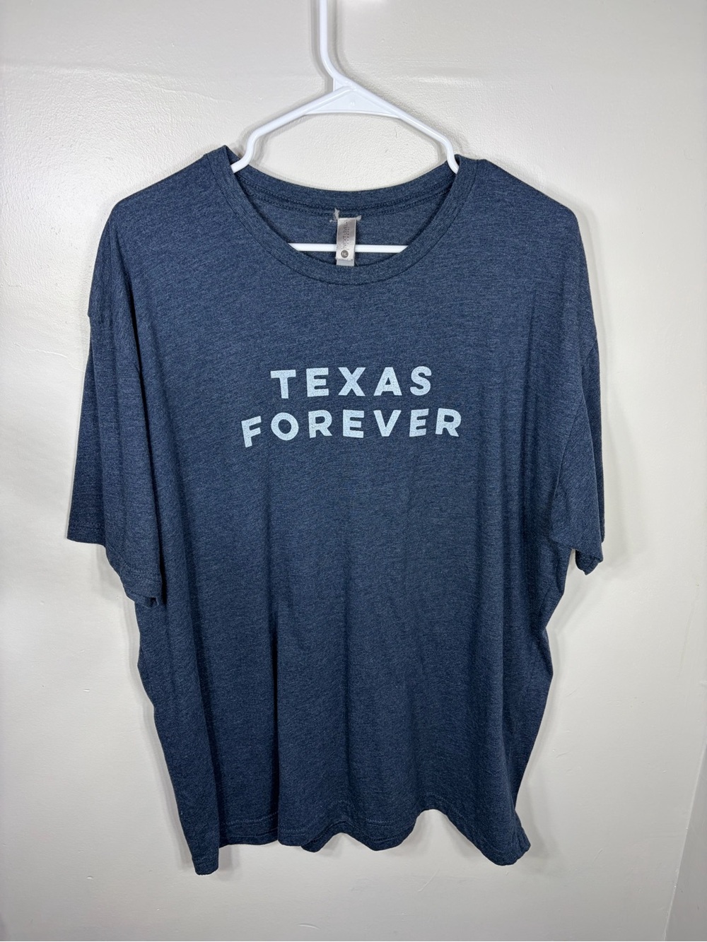 Texas Forever Graphic T Shirt XXL Blue Heather Next Level Short Sleeve